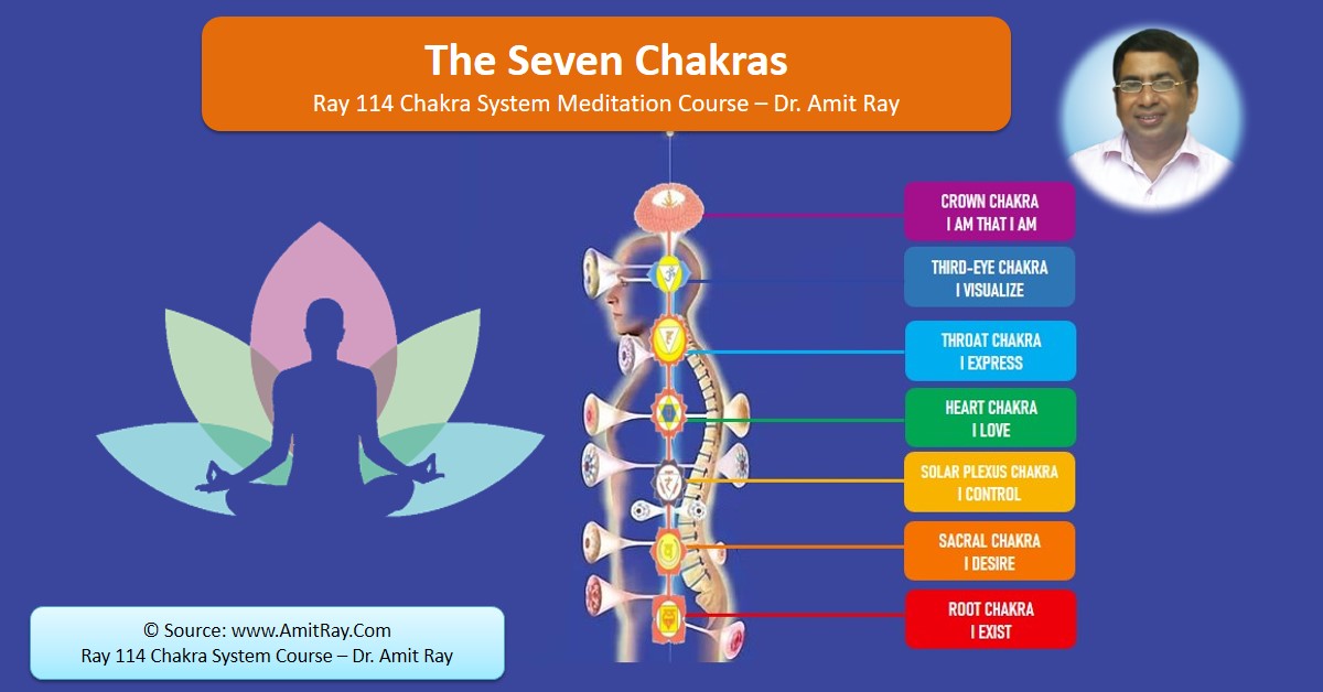The 7 Chakras from the Side