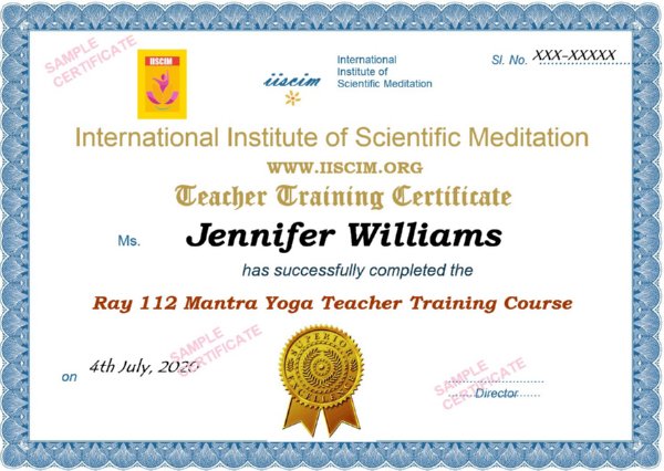 Mantra Yoga Teacher Training Certificate-Course