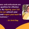 Humbleness and enthusiasm for Leadership and 114 Chakras